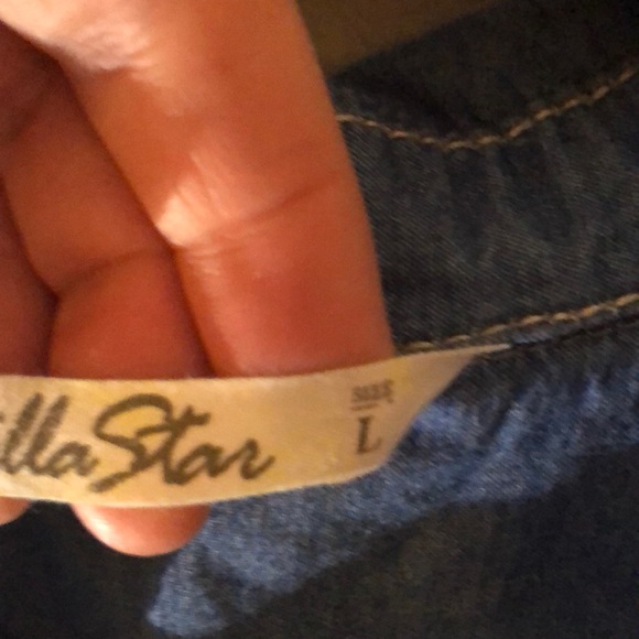 Denim Button Up Blouse - Picture 6 of 11